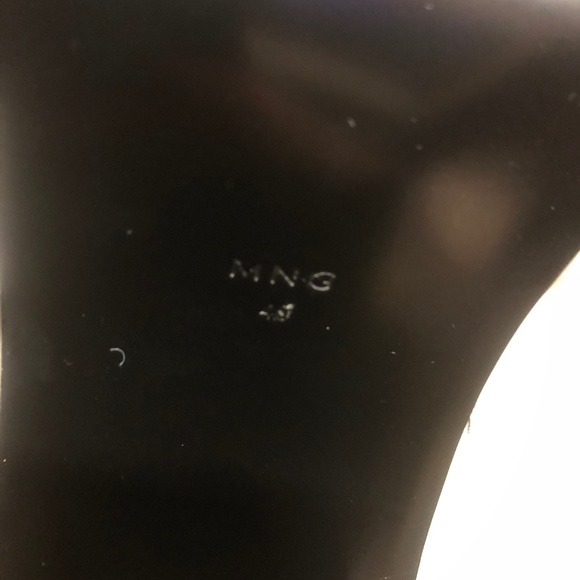 🖤🤍🖤 MANGO LEATHER Ankle Boots, 40, NWT - Picture 4 of 11